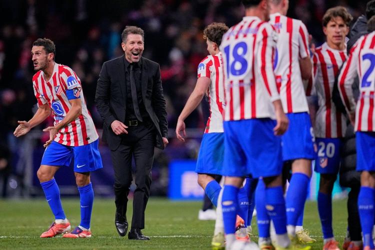 Atletico coach Simeone shows trademark emotions stopping Inter's ...