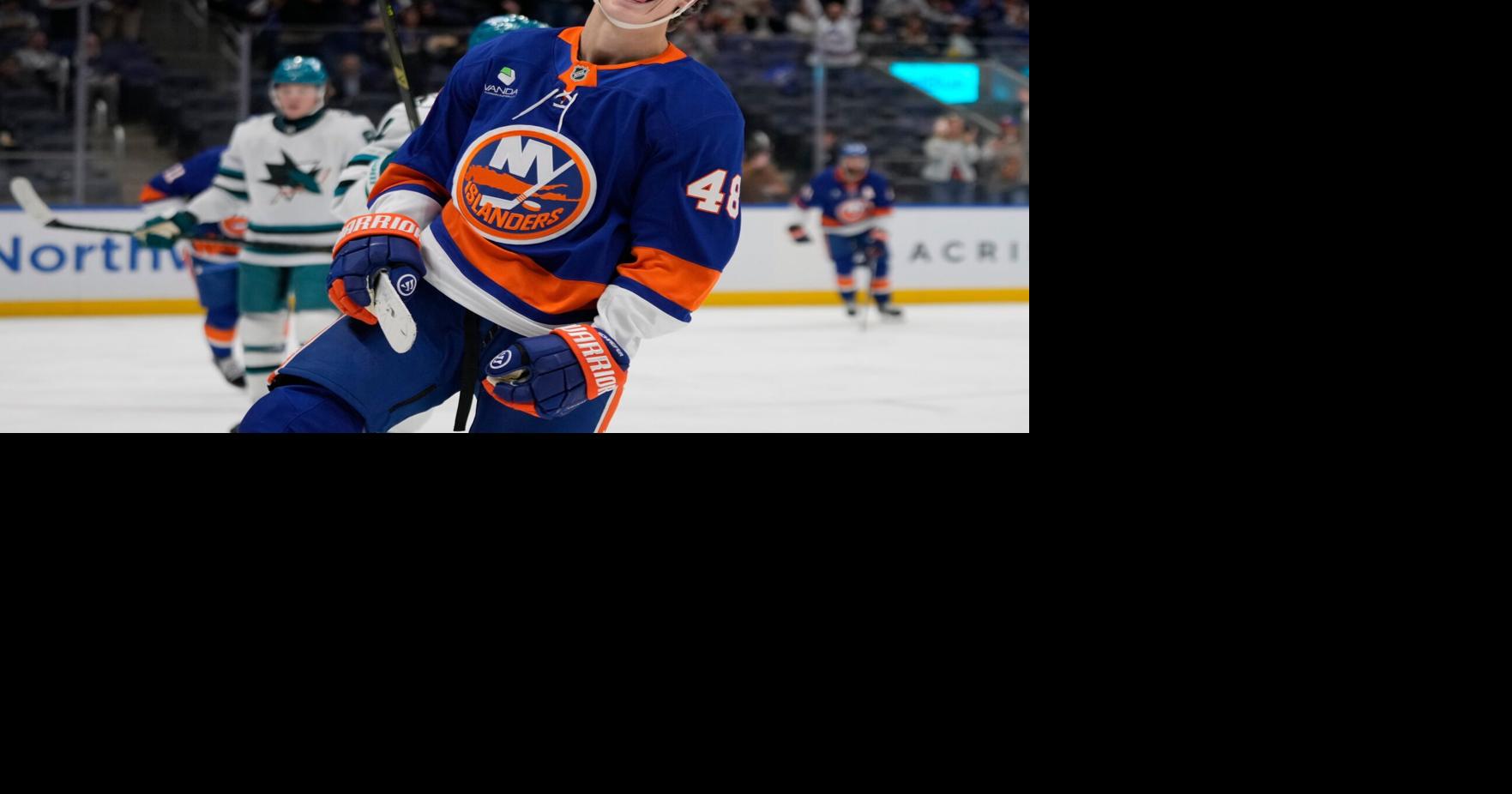 The Islanders’ 18-year-old rookie is shattering records, thrilling crowds and leaving his dad and brother balancing pride with the nerves that never quite fade.