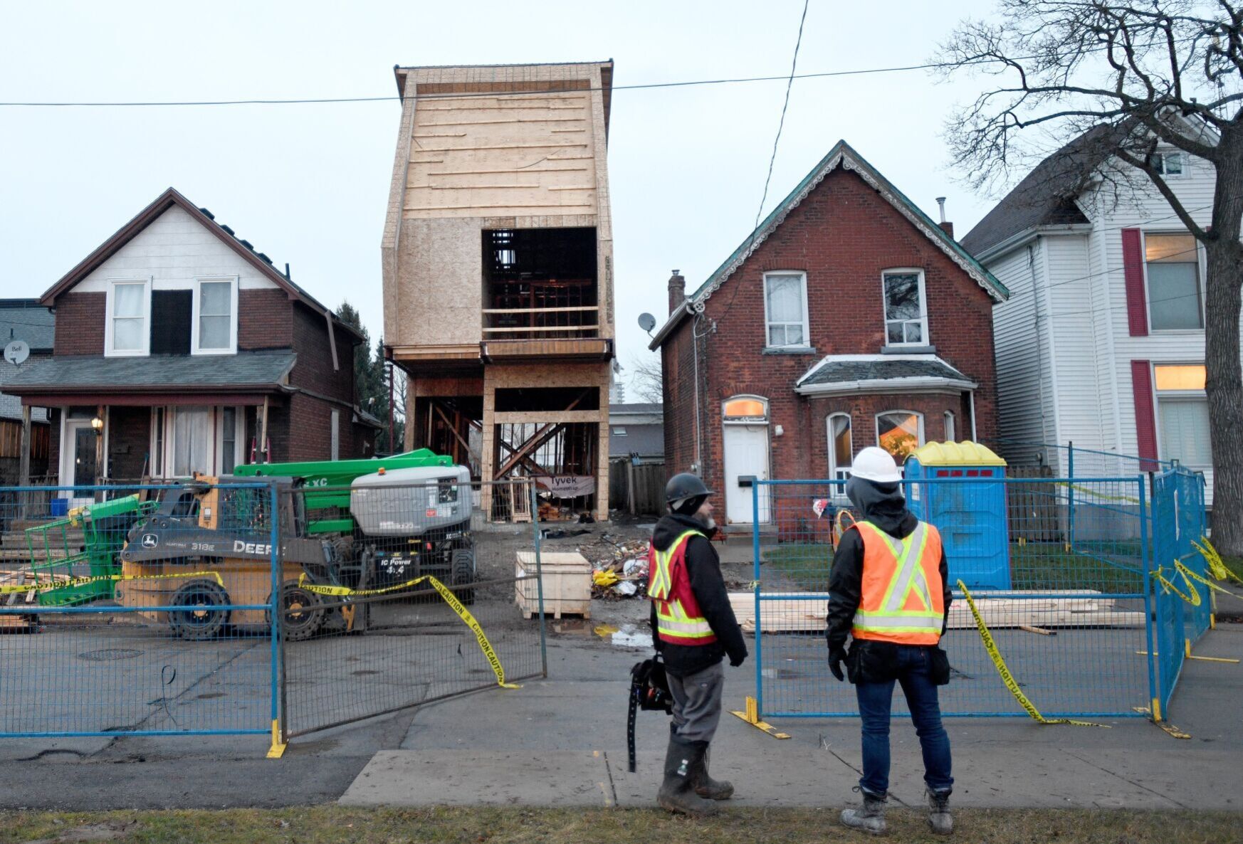 Unstable home under construction in Hamilton s north end