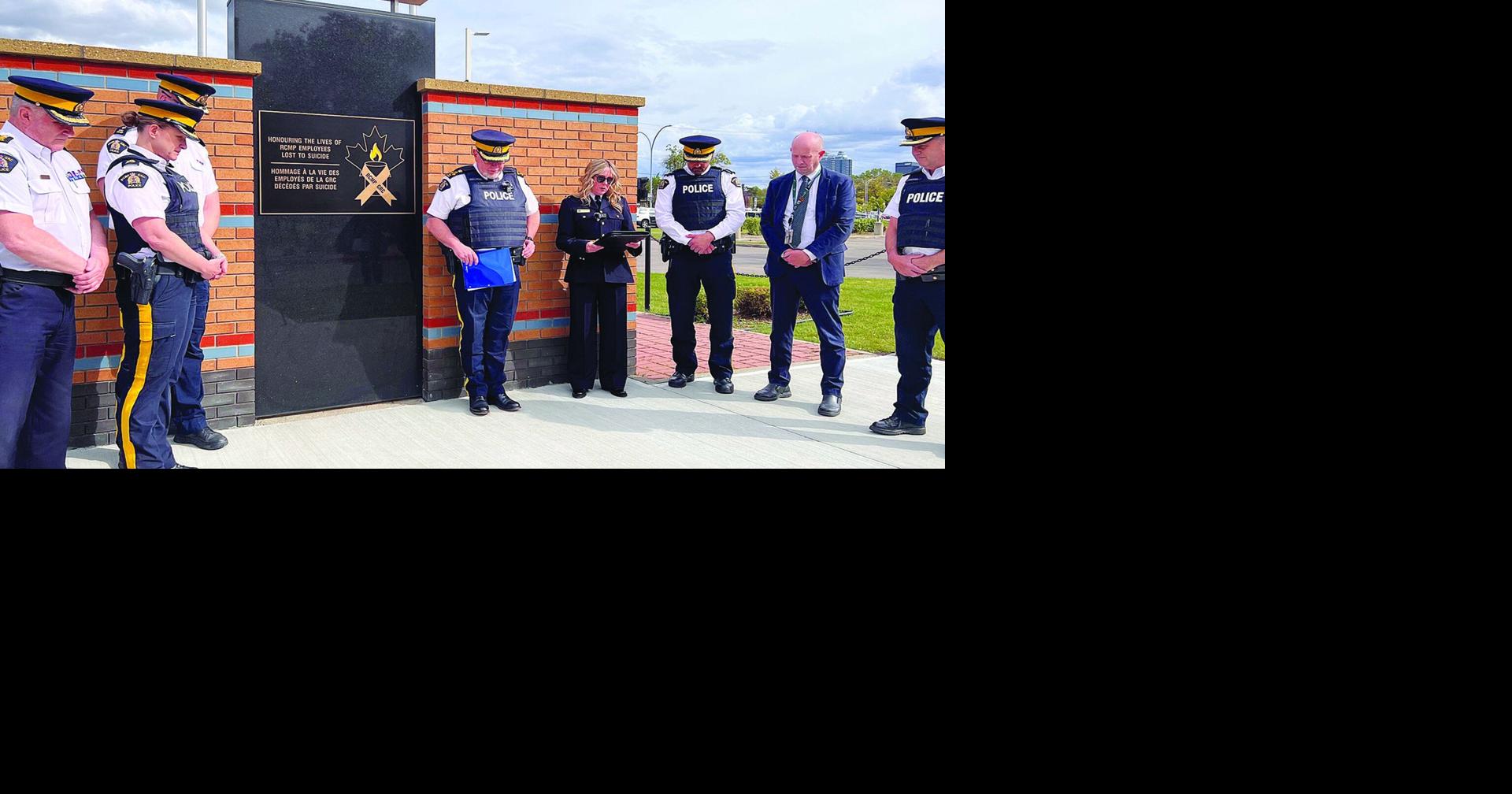 Alberta RCMP unveils memorial plaque for employees lost to suicide