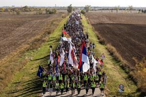 Protests and grief as Serbia marks anniversary of tragedy that killed 16. Here's what to know