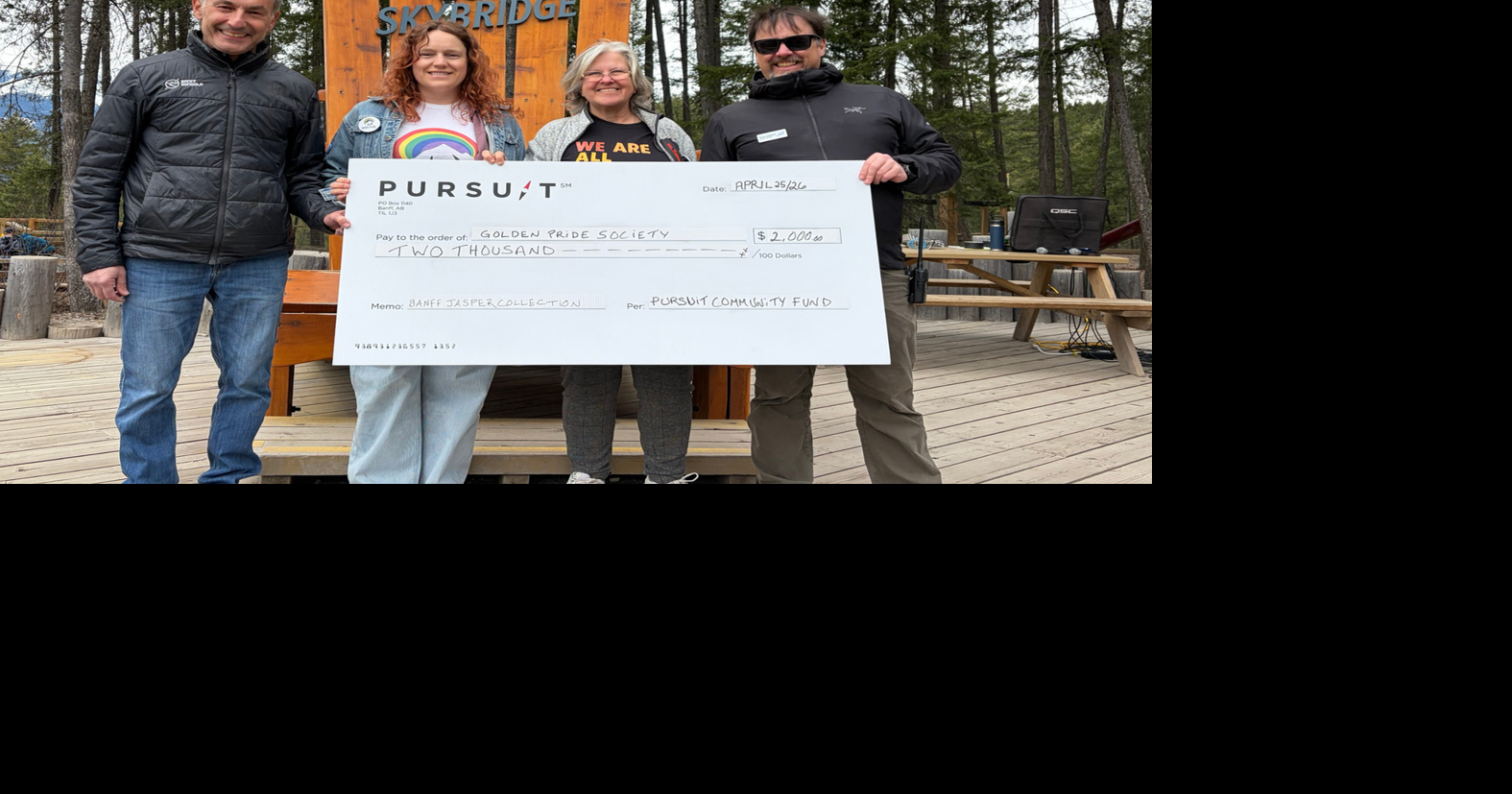 Golden Pride Society receives record-breaking contribution from the Pursuit Community Fund