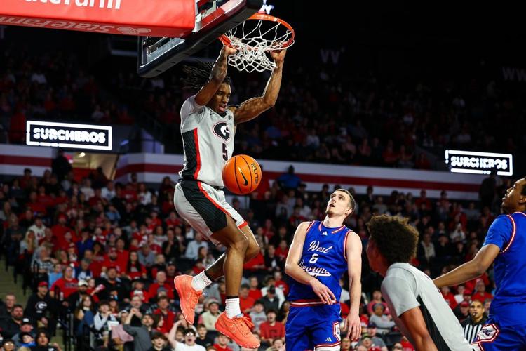 Blue Cain scores 20, No. 23 Georgia beats West Georgia 103-74