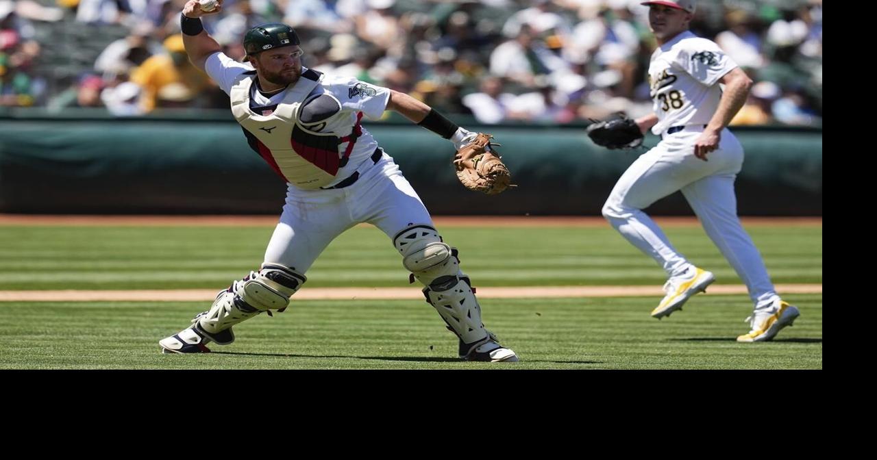 Butler homers, Sears pitches A's to series sweep of Angels with 5-0 win