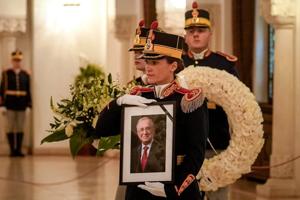 Casket of Romania's divisive first post-communist president, Ion Iliescu, lies in state for funeral