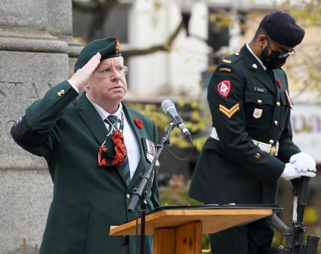 Veteran Ralph Hamilton Hamilton honours past and present veterans