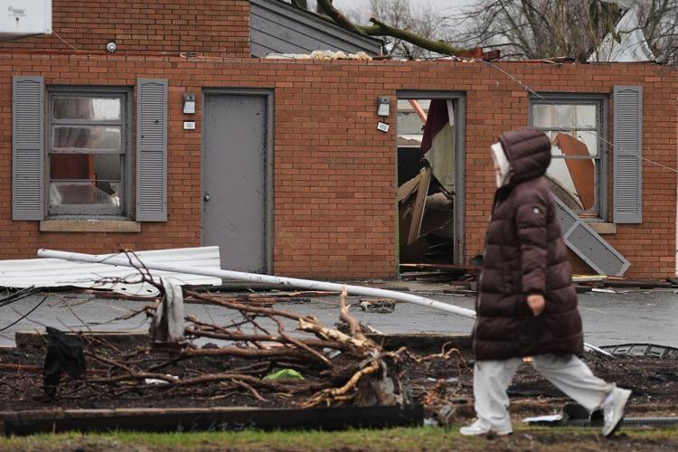 Photos show tornado damage after powerful storms hit Illinois and Indiana