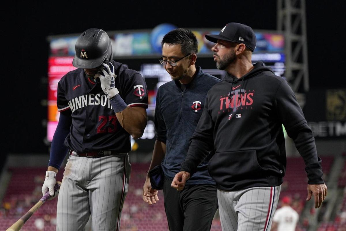 Royce Lewis hits a grand slam, drives in 6 as the AL Central-leading Twins  crush Cleveland 20-6