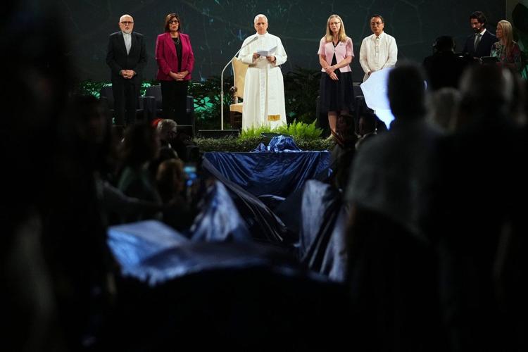Pope Leo XIV takes aim at climate skeptics as he embraces predecessor's ...