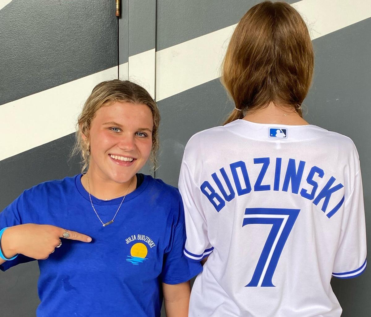 Julia Budzinski, daughter of Toronto Blue Jays coach Mark
