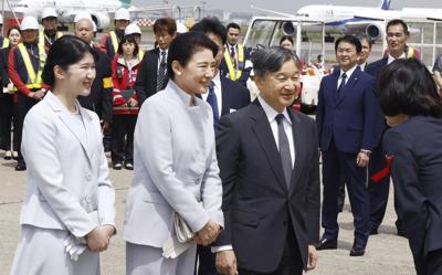 Japan's emperor and his family pray in Okinawa for the victims of the island battle 80 years ago