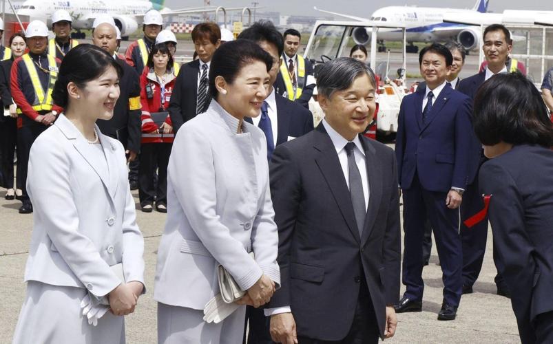 Japan's emperor and his family pray in Okinawa for the victims of the island battle 80 years ago