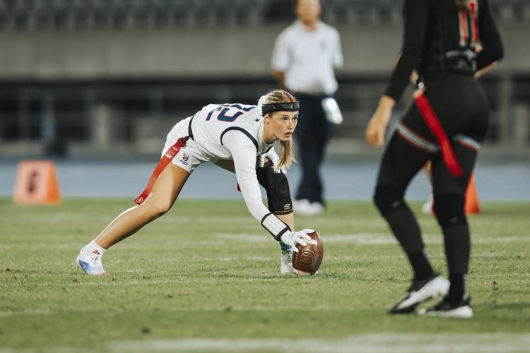 Football Clam US flag football star Ashlea Klam and Houston Texans push for ...