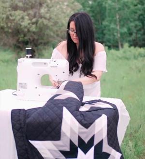 Indigenous Designer Deena Cloutier and the origin of her Star Blanket Jacket