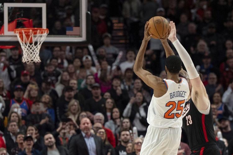 Bridge Nails Bridges nails 3-pointer at buzzer to give Knicks a 114-113 OT win over ...