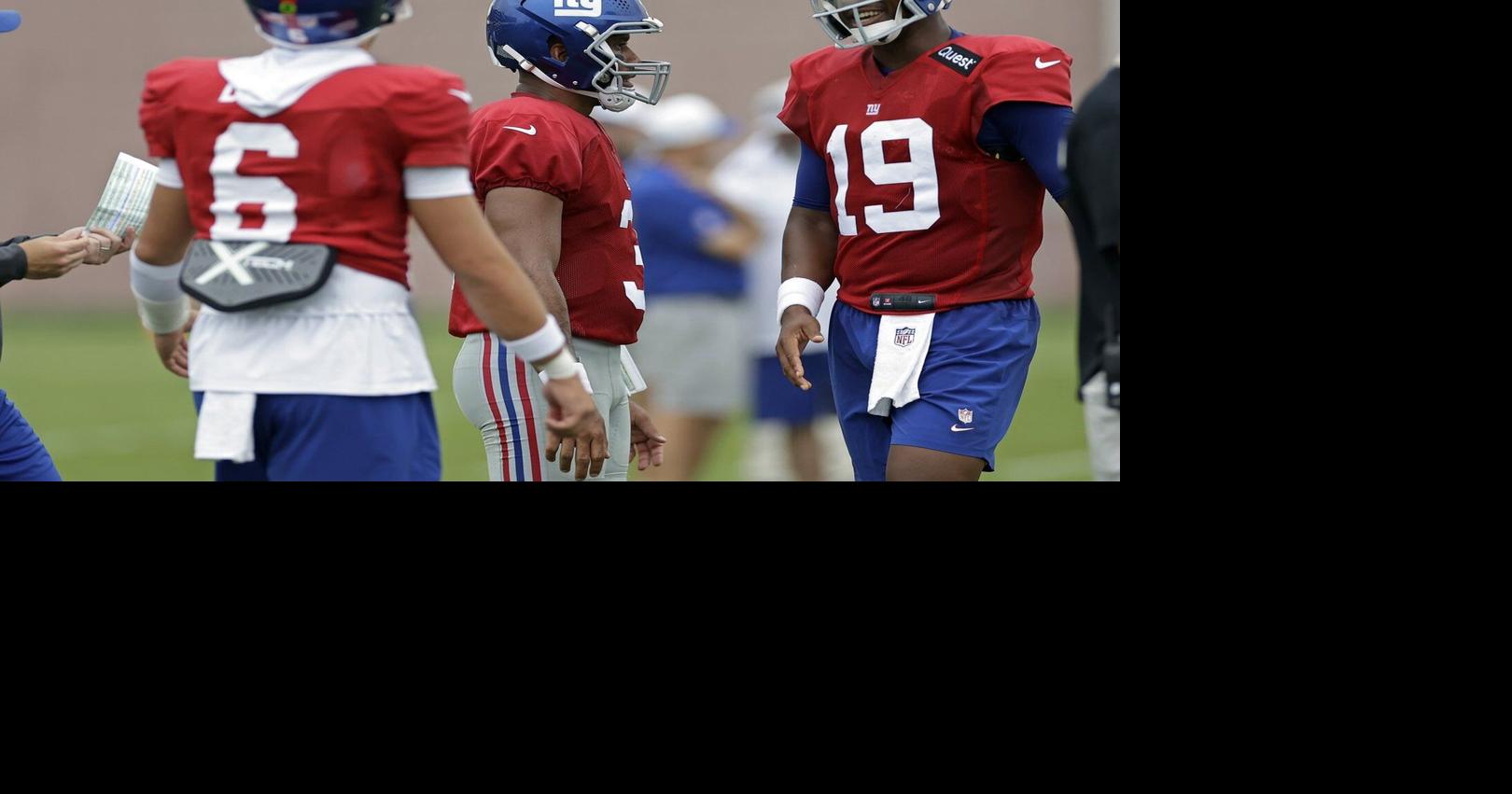Jameis Winston listed 2nd, Jaxson Dart 3rd at QB on Giants' 1st