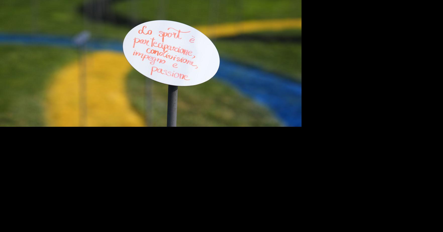 Olympic art project in a Milan park invites the public to 'reflect' on ...