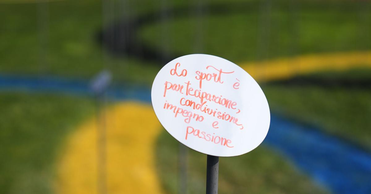 Olympic art project in a Milan park invites the public to 'reflect' on ...
