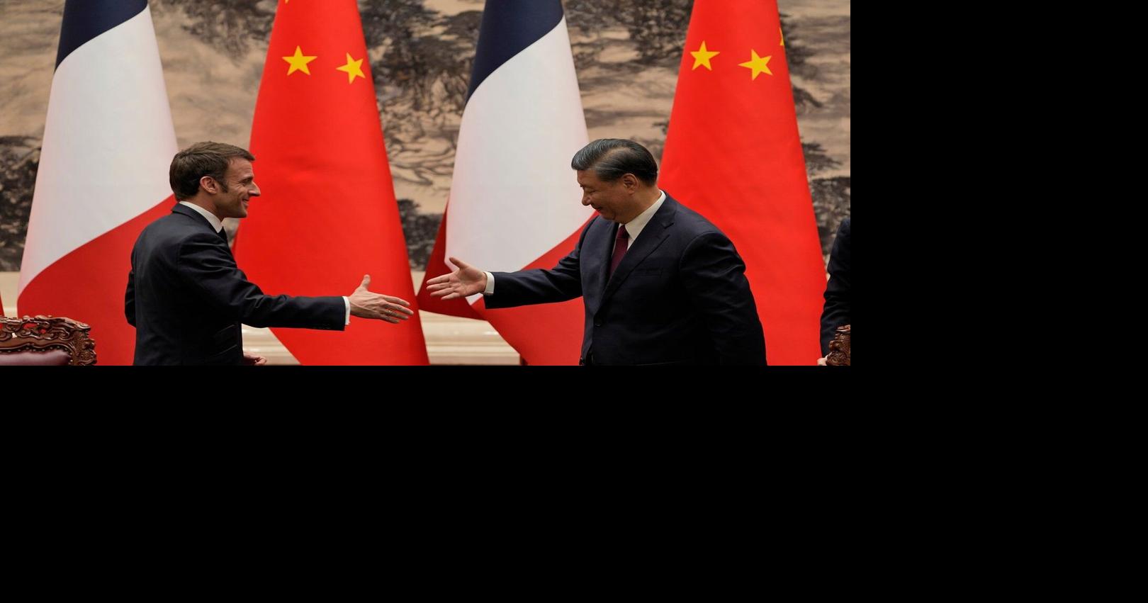 Macron arrives in China for talks with Xi on trade ties and Russia's ...