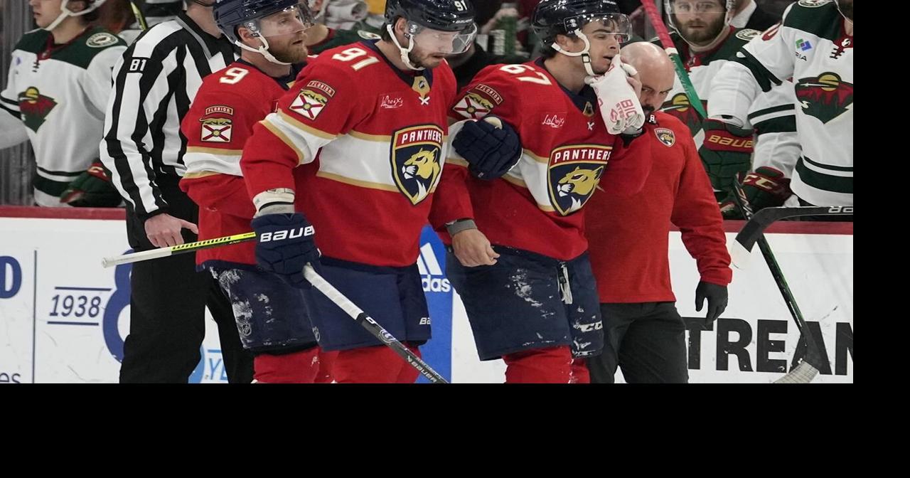Panthers forward Lockwood suspended 3 games for goalie interference against Wild's Fleury