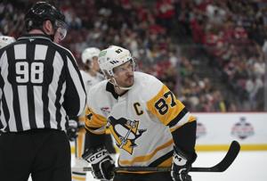 Penguins' Crosby and Stars Dadonov have a dueling hat tricks game 16 years after Sid's with Ovechkin