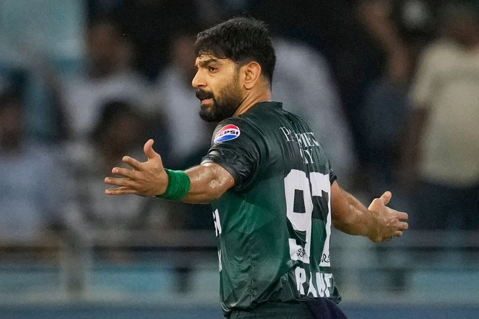 Pakistan Rauf Pakistan fast bowler Rauf banned for 2 matches for violating ICC code ...