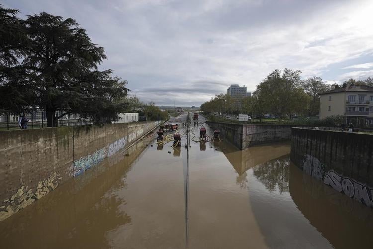 Two days of torrential rain bring major flooding to central France