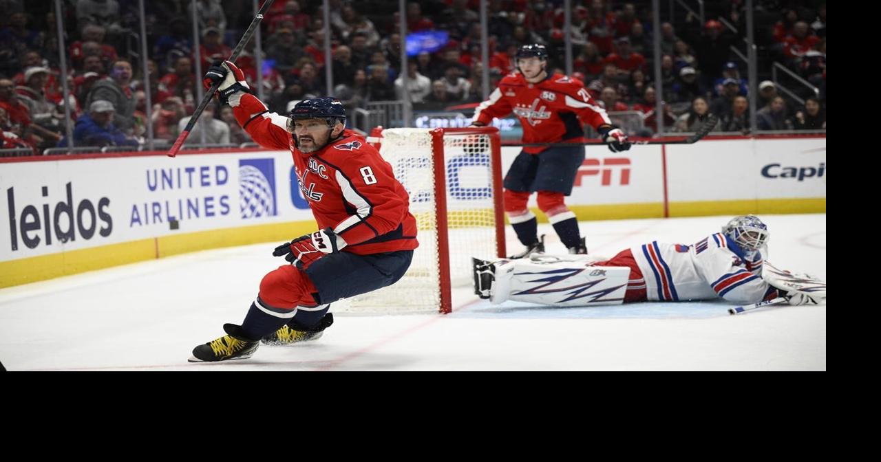 Alex Ovechkin scores twice as the Capitals beat the Rangers 5-3