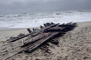 Maritime experts travel to Nantucket to investigate shipwreck remains exposed by nor’easter
