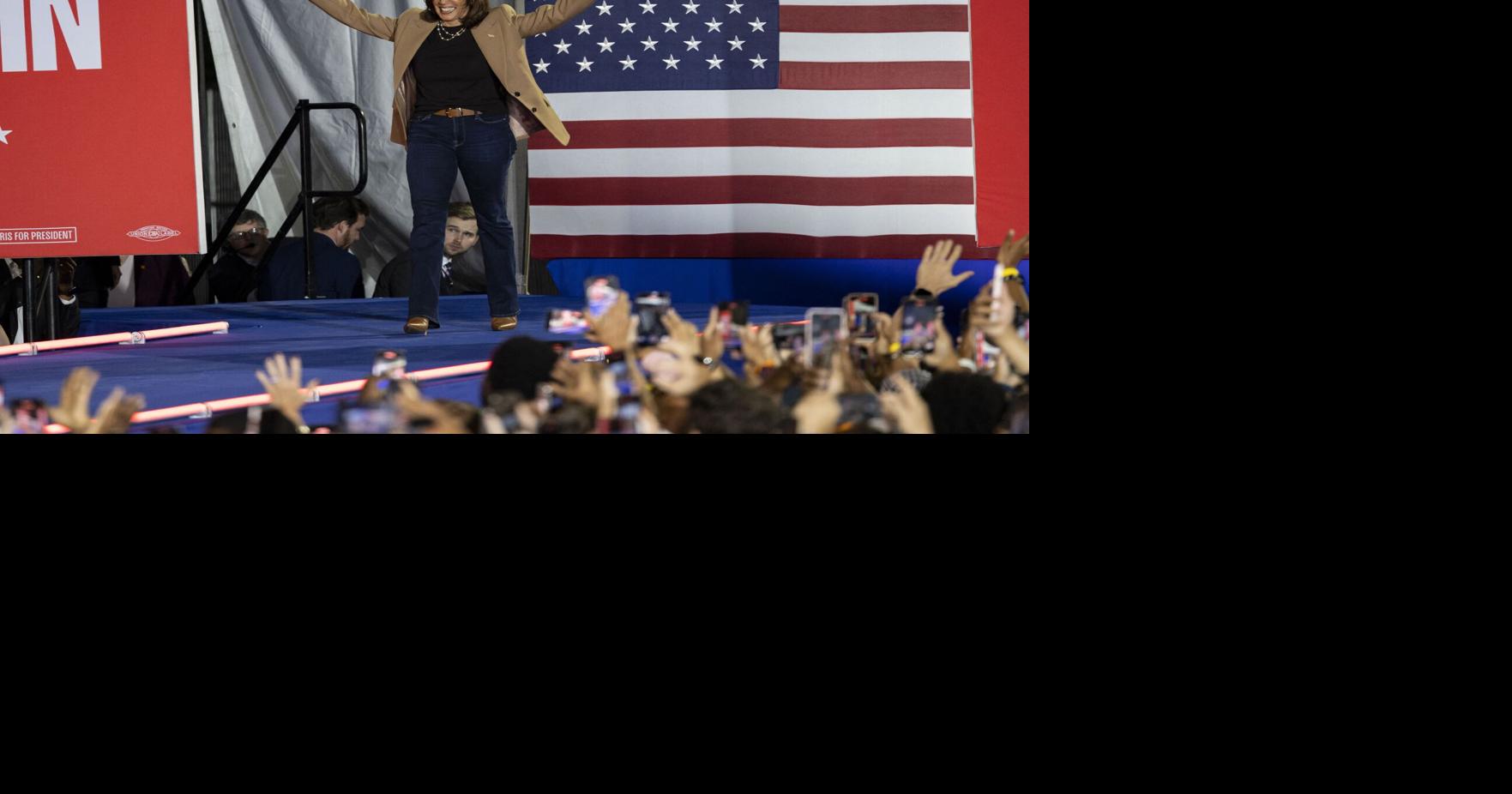 Kamala Harris unleashes all-star entourage at Georgia rally
