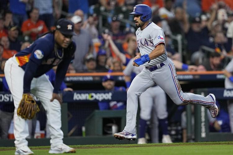 Rangers build big early lead off Valdez, hold on for win over Astros to  take 2-0 lead in ALCS