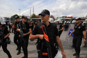 Police detain dozens at an Istanbul courthouse protest over LGBTQ+ crackdown