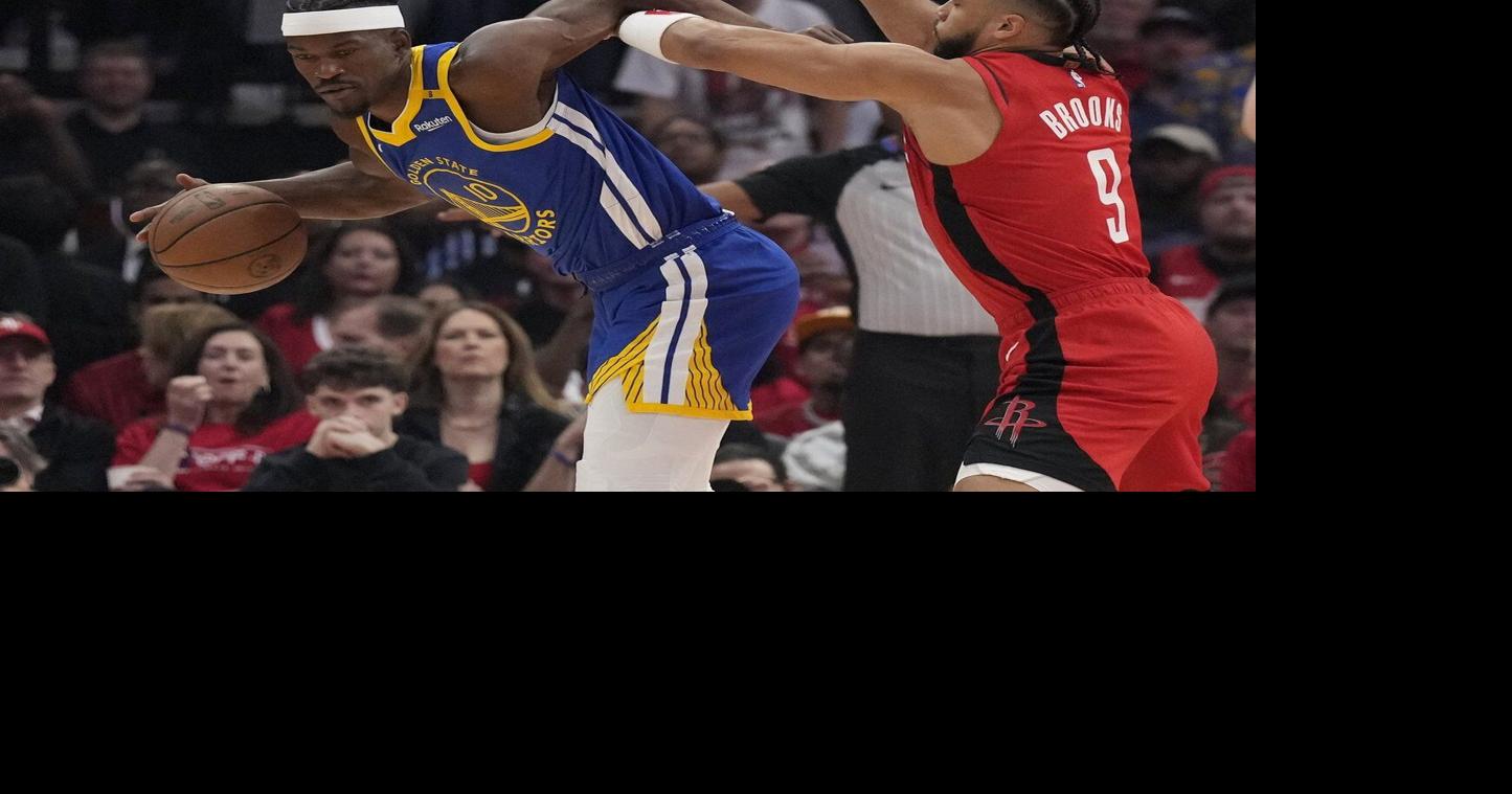 Golden State's Jimmy Butler leaves game with pelvis contusion and his ...