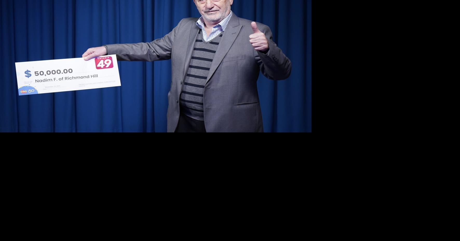 ‘I can spend it on my grandchildren’: Richmond Hill man claims third large lottery prize