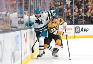 Marner scores 2 as Golden Knights get 5 in 1st period and beat Sharks 7-2