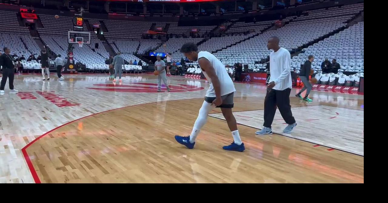 Kawhi warms up with an old friend