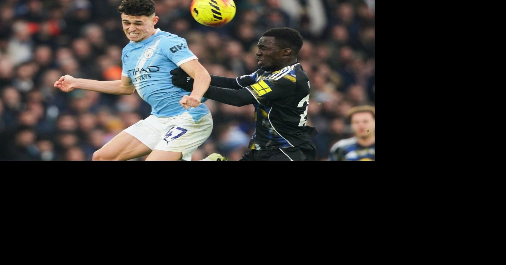 Foden rescues Man City with late goal in 3-2 win over Leeds in the Premier League