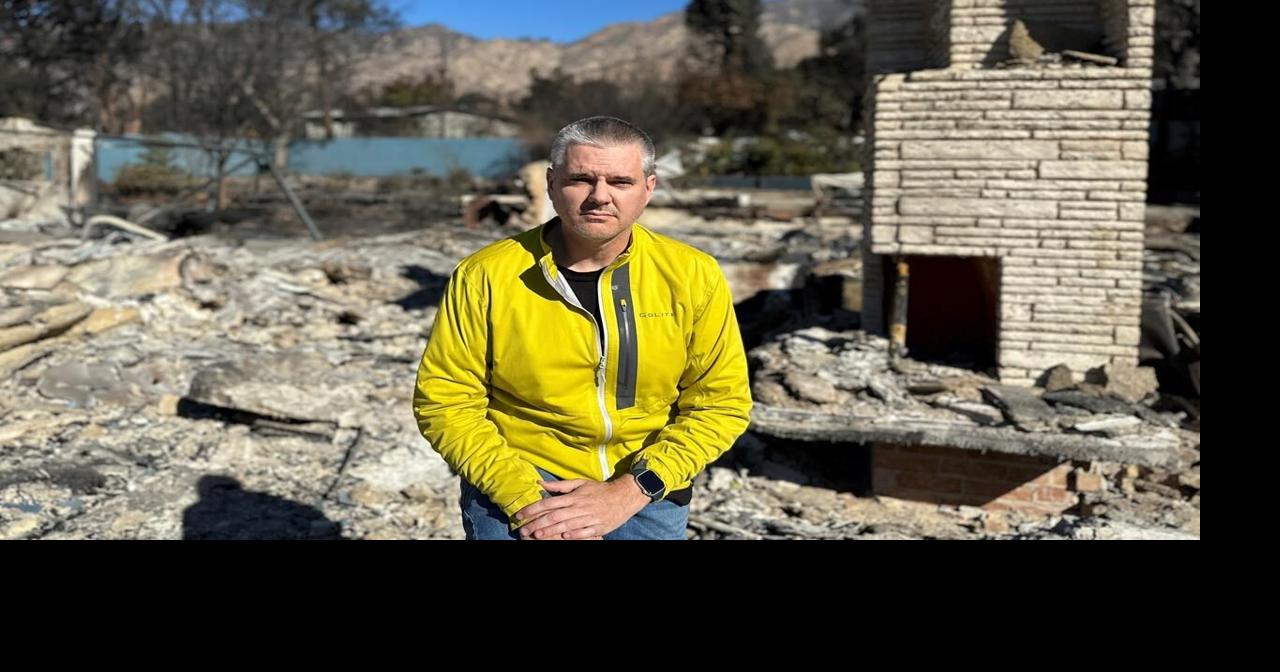 L.A. fires: Covering the story with flames outside the door
