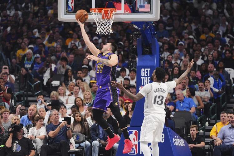 Luka Doncic scores 45 points in Dallas return as Lakers clinch playoff ...