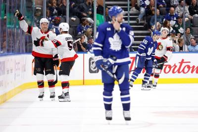 Senators beat Maple Leafs in 1st game in more than 10 months