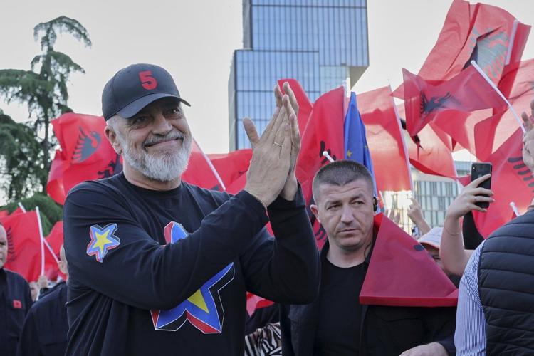 Albania's prime minister thanks voters for landslide win and pledges EU membership by 2030