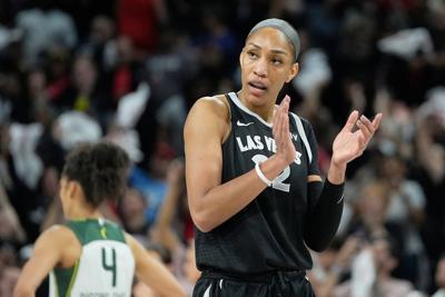 WNBA MVP A'ja Wilson is fueled by the Aces falling short last season