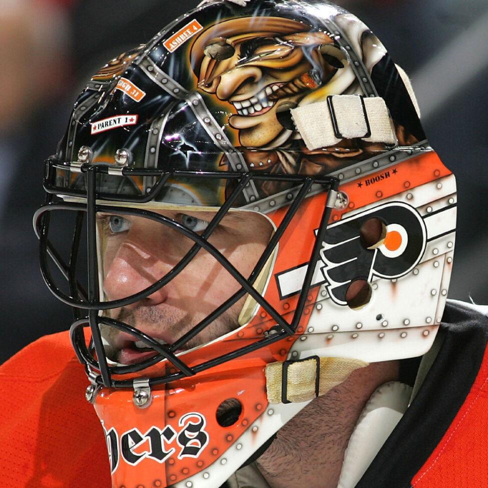 Inside the colourful world of goalie-mask art