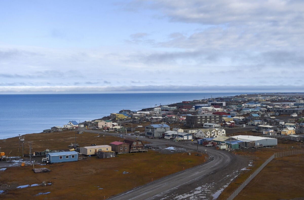 Above the Arctic Circle climate change closes in on the remote town