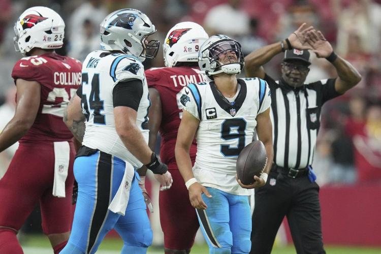 Bryce Young, Panthers come up short with late rally in loss to Cardinals