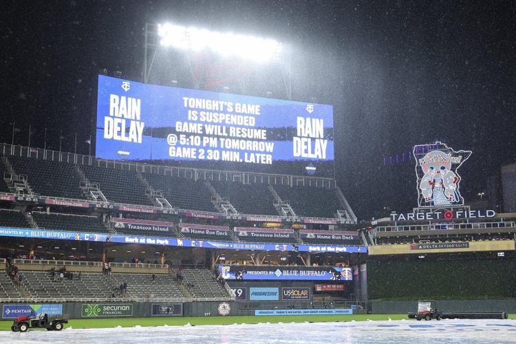 Guardians-Twins game suspended in fourth inning due to rain