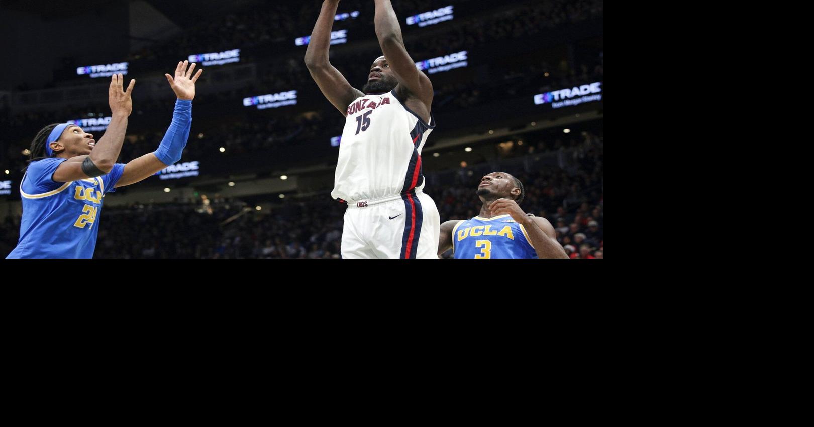 Graham Ike leads No. 8 Gonzaga past No. 25 UCLA for 9th win of the season