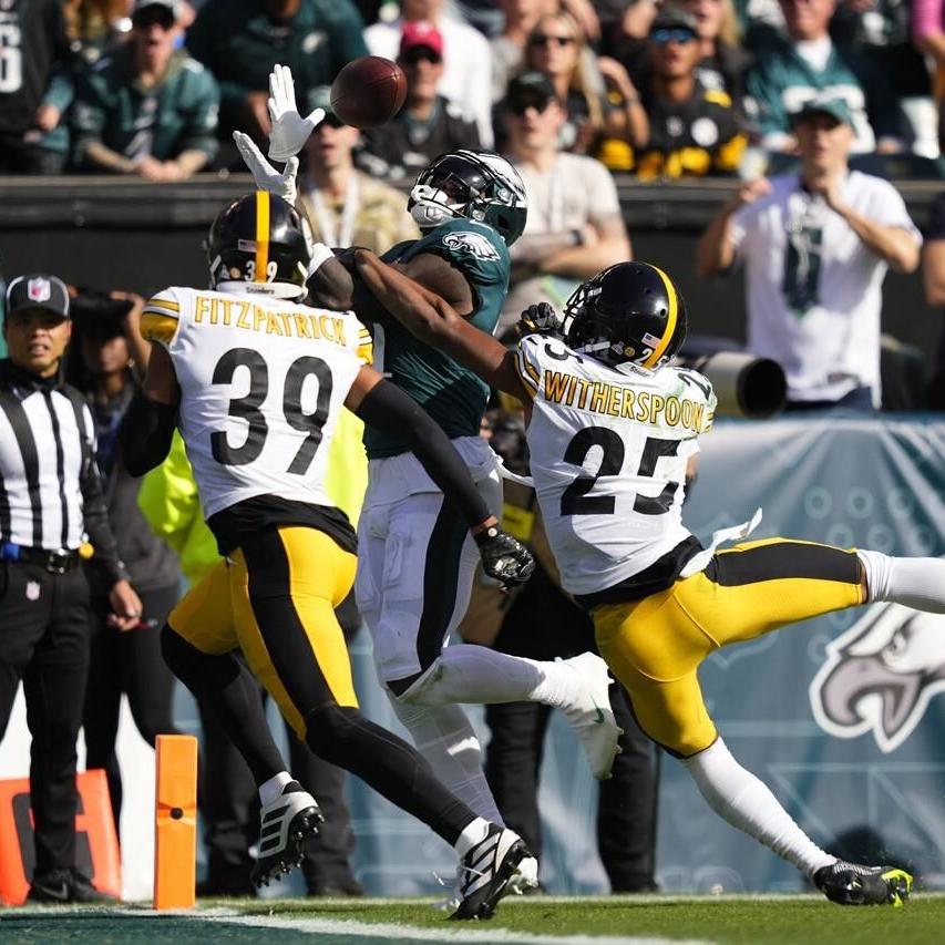 Hurts, Brown power unbeaten Eagles past Steelers 35-13 - WHYY