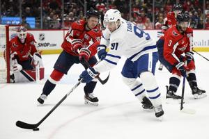 Tavares scores in OT as Maple Leafs rally to clip Capitals 4-3