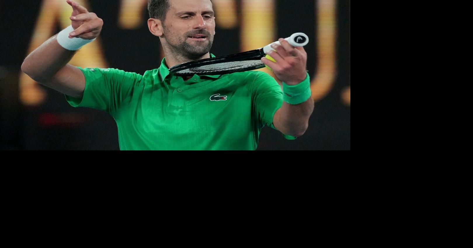 Novak Djokovic advances to Australian Open quarterfinals on a walkover after Jakub Mensik withdraws